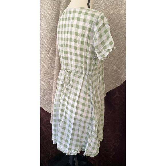 Green & White Gingham, size Small, Forever 21 Dress - Picture 5 of 7